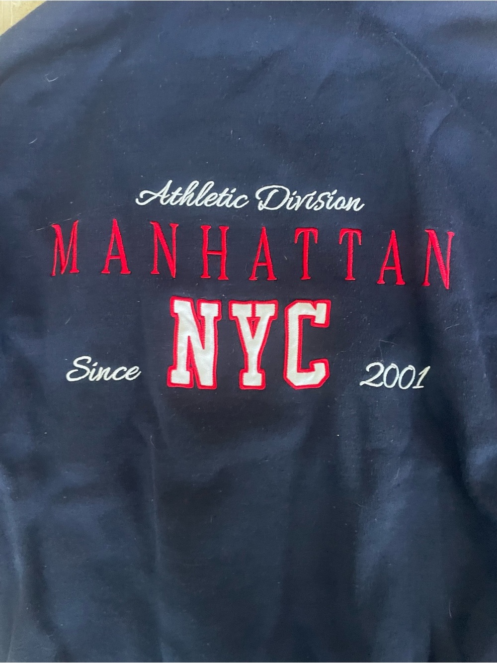 NYC Navy Full-Zip Hooded Sweatshirt - Unbranded - Picture 3 of 7